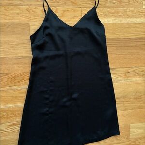 Dynamite Black Satin Dress